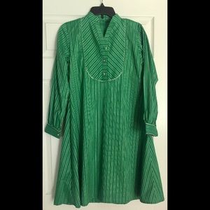 Pakistani Indian Kurta Shirt Green S NWOT